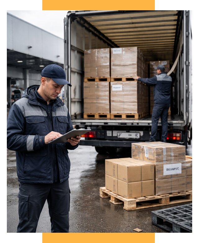 Доставка грузов из Беларуси от 15465 р. логистика СетСервис-Злт